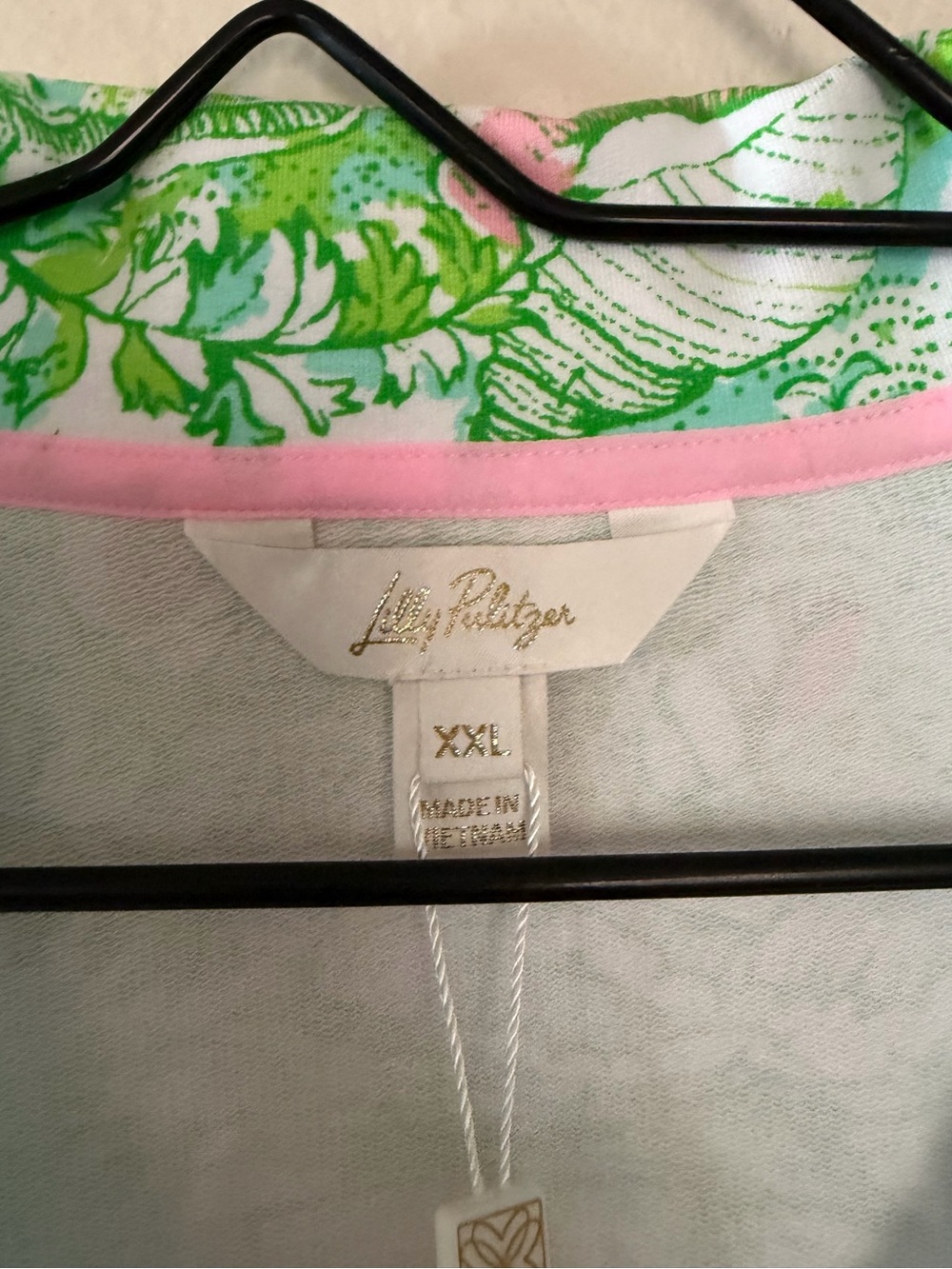 Lilly Pulitzer Eleni Half Zip Pullover Resort White Ship to Shore Size XXL NEW - Picture 3 of 9